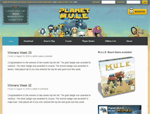 Tablet Screenshot of planetmule.com